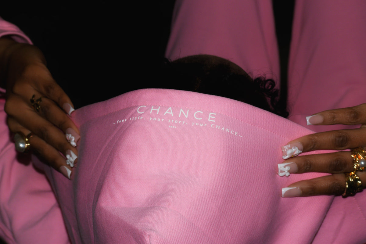 Chance/ Soft pink Hoodie