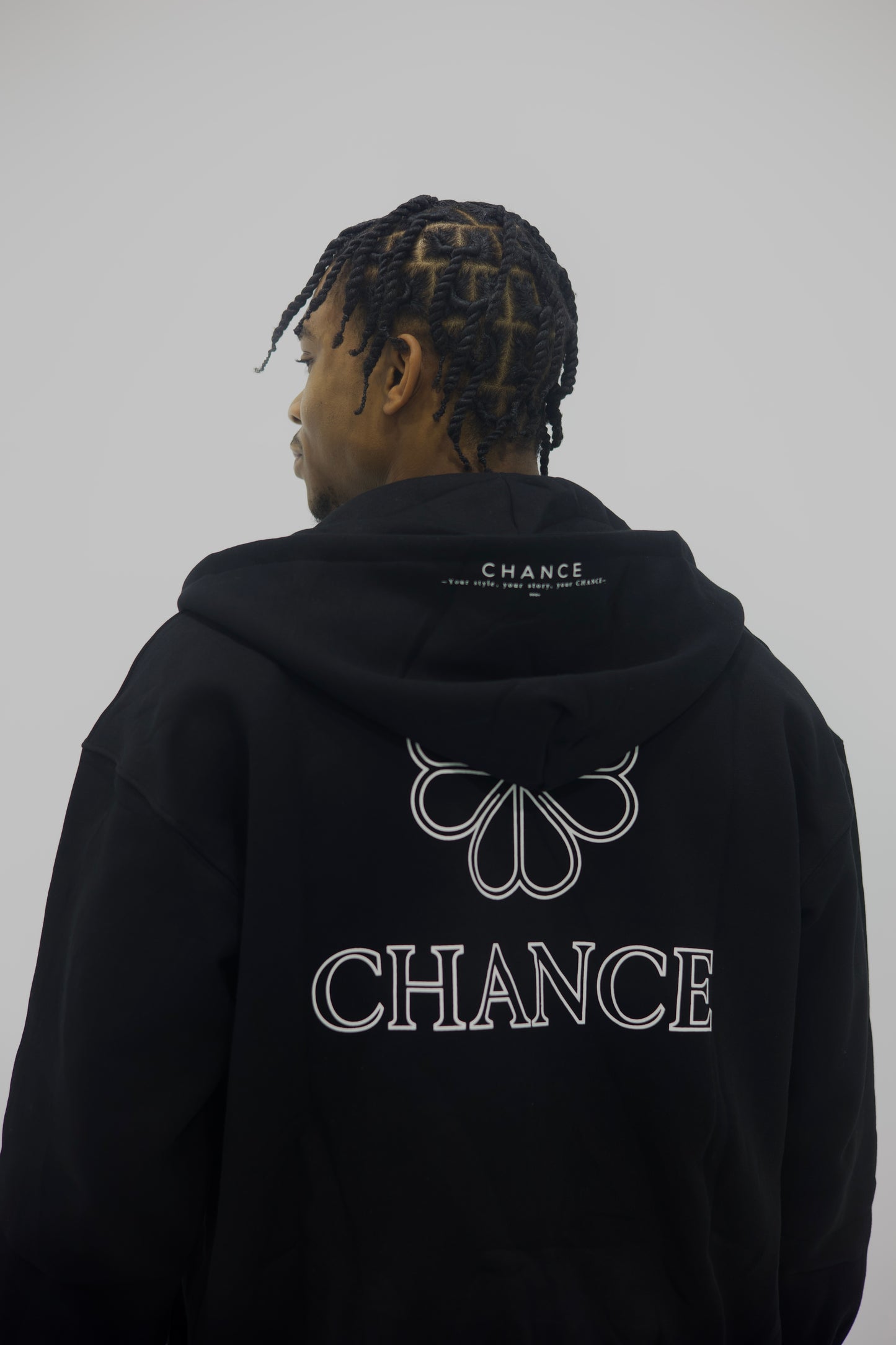 CHANCE / Universal Black Hoodie