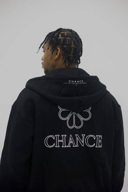 CHANCE / Universal Black Hoodie