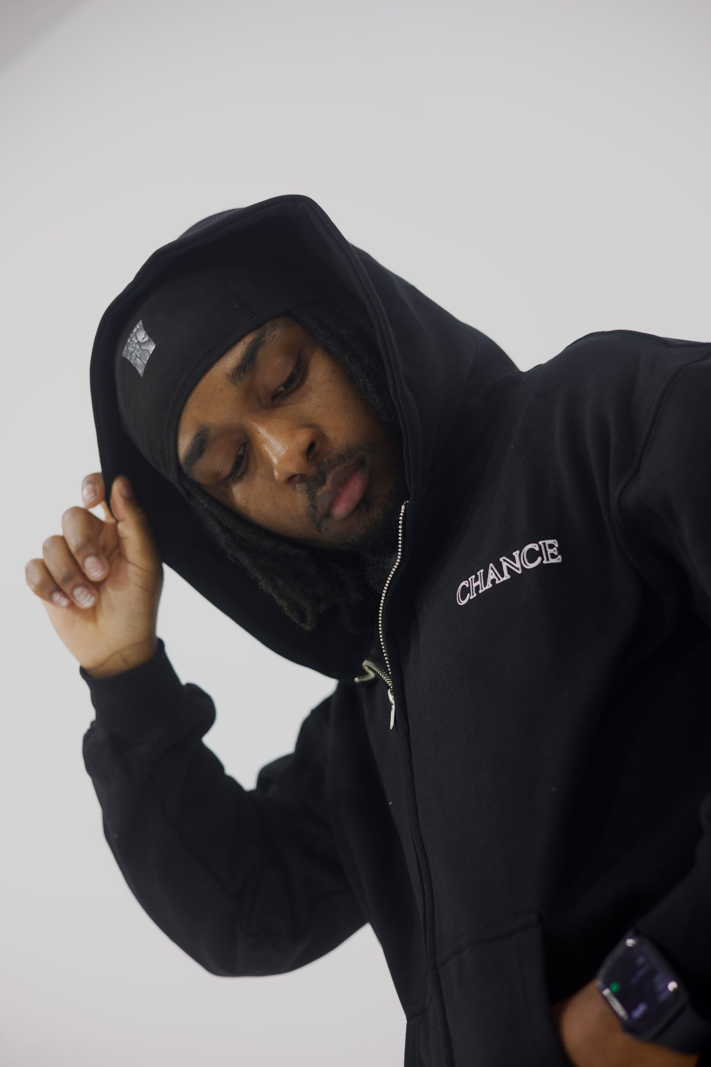 CHANCE / Universal Black Hoodie